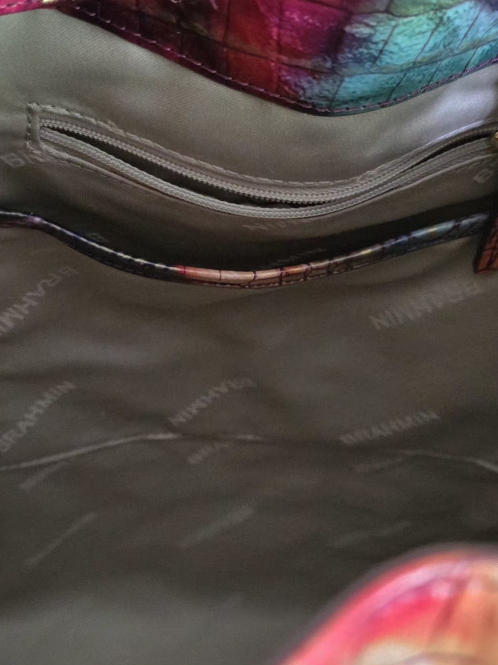Brahmin Marlowe Bucket Bag In Fallstruck Melborne - Picture 11 of 14
